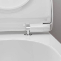 Vas WC suspendat Hansgrohe, EluPura S, cu spălare AquaHelix Flush, 54x36 cm, alb